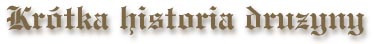 Krótka historia drużyny